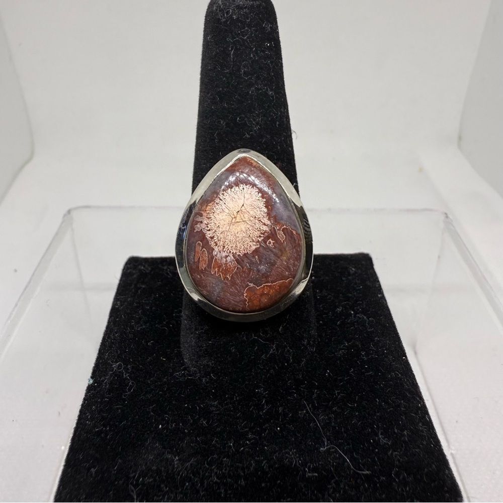 Brown Jasper 925 Sterling Silver Jasper Ring